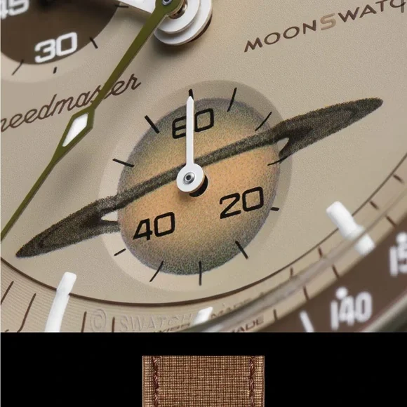 NWT Omega x Swatch Mission to Saturn Speedmaster MoonSwatch - Picture 8 of 9